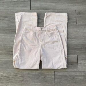 Madewell Cream Corduroy Wide Leg Pants